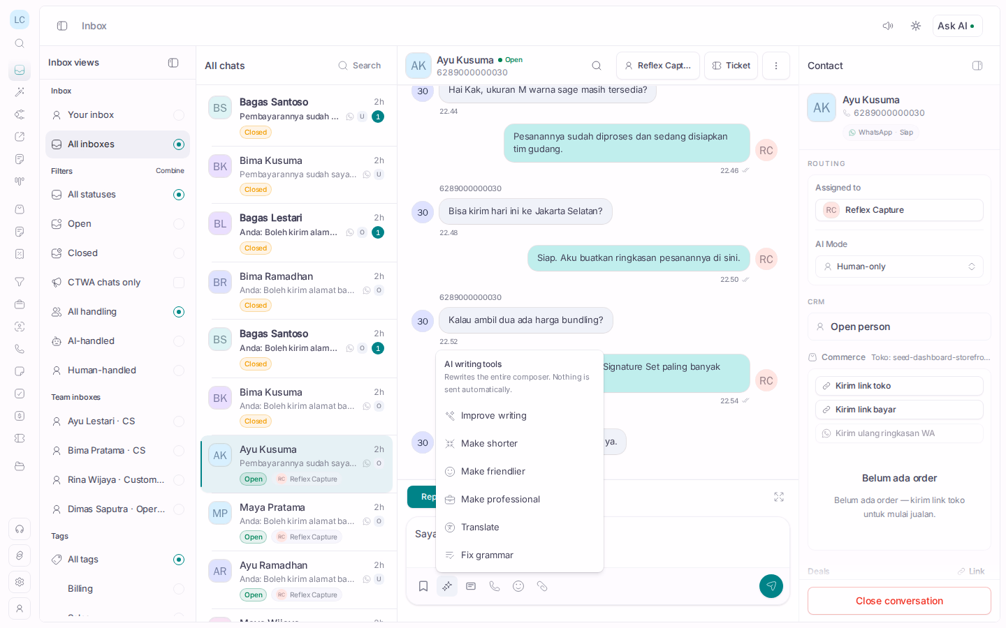 AI bantu kamu benerin tulisan biar enak dibaca pelanggan